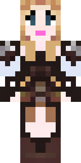 a shieldmaiden in leather armor with war paint