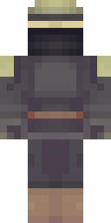 a ronin in weathered dark armor and a straw hat