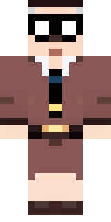 a friendly villager librarian in brown robes with glasses