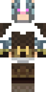 a frost viking in white furs and a horned helm