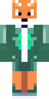 an anthropomorphic fox in a green explorer jacket