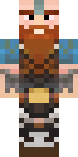 a viking warrior in fur and iron with a braided beard