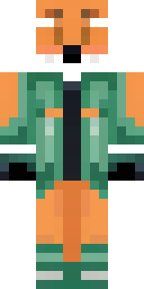an anthropomorphic fox in a green explorer jacket