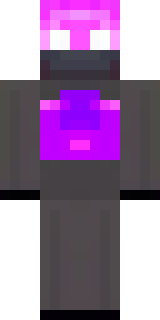 an enderman-inspired figure, tall and black with purple eyes