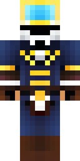 an airship captain in a navy coat with copper gadgets
