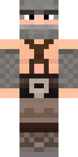 a viking warrior in fur and iron with a braided beard