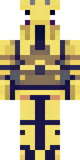 a piglin brute in gold armor with a snout and tusks