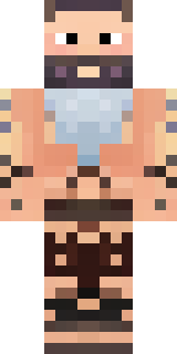 a viking warrior in fur and iron with a braided beard