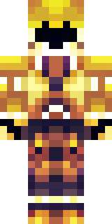 a golden pirate with an eyepatch and a parrot on the shoulder