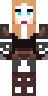 a shieldmaiden in leather armor with war paint