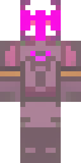 a nether hunter in crimson hide with glowing gold trim