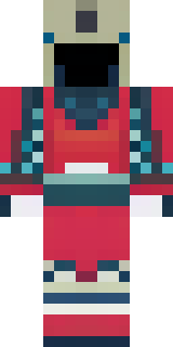 a samurai in red lacquered armor with a horned helmet