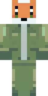 an anthropomorphic fox in a green explorer jacket