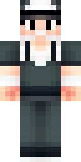 a sushi master in a dark apron with a headband
