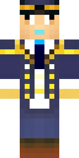 an airship captain in a navy coat with copper gadgets