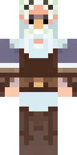 a frost viking in white furs and a horned helm