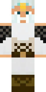 a frost viking in white furs and a horned helm