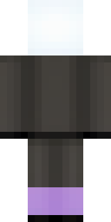 an enderman-inspired figure, tall and black with purple eyes