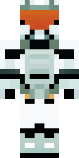 a mecha pilot in a white flight suit with a segmented helmet