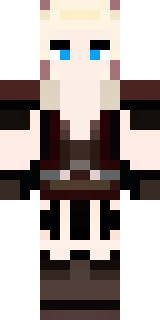 a shieldmaiden in leather armor with war paint