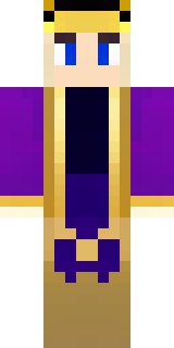 a young king in an ermine-trimmed purple cloak and gold crown