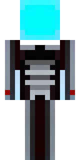 a chrome android with glowing blue eyes and exposed joints