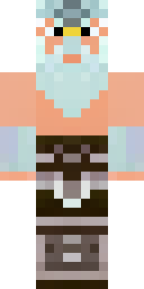 a frost viking in white furs and a horned helm