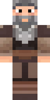 a viking warrior in fur and iron with a braided beard