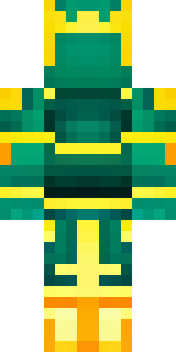 a jade samurai in green and gold ceremonial armor