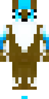 a snow fox spirit in white fur with blue markings