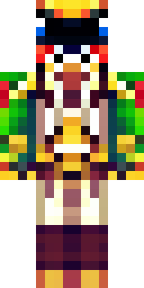 a golden pirate with an eyepatch and a parrot on the shoulder