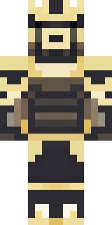 a piglin brute in gold armor with a snout and tusks