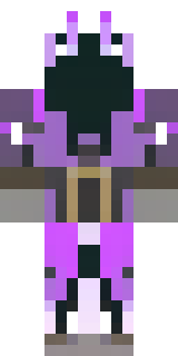an end-realm sorcerer in obsidian robes with violet particles