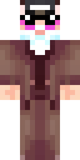 a friendly villager librarian in brown robes with glasses