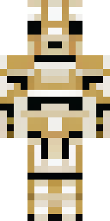 a piglin brute in gold armor with a snout and tusks