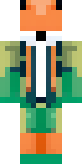 an anthropomorphic fox in a green explorer jacket