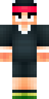 a sushi master in a dark apron with a headband