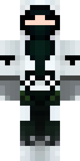 a white-clad ninja with silver throwing stars and a hood