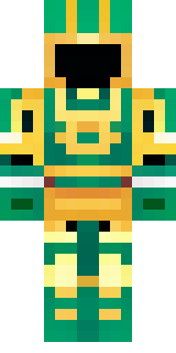 a jade samurai in green and gold ceremonial armor