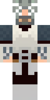 a frost viking in white furs and a horned helm