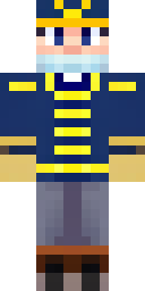 an airship captain in a navy coat with copper gadgets