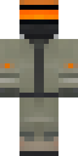 a battle-worn pilot in orange plating with scorch marks