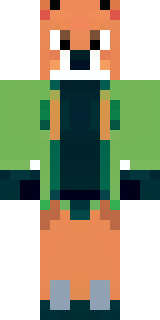 an anthropomorphic fox in a green explorer jacket