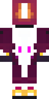 a nether hunter in crimson hide with glowing gold trim
