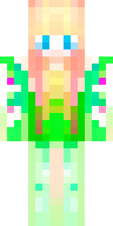 a spring fairy in a petal dress with translucent wings