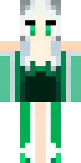 a queen in a flowing emerald gown with a silver tiara