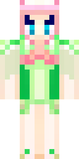 a spring fairy in a petal dress with translucent wings