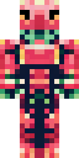 a dragon-rider in scaled crimson armor with leather wings