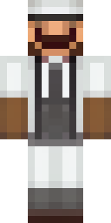 a cheerful chef in a white coat and tall hat with a wooden spoon