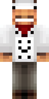 a cheerful chef in a white coat and tall hat with a wooden spoon